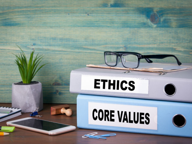 Core,Values,And,Ethics.,Successful,Business,And,Career,Background.